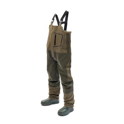 China High Performance Anti-UV 3 Layers Fabric Outdoor Game Bib Tie Up Waterproof Breathable Men Fishing Pants for sale