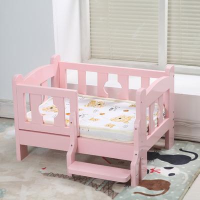 China Sustainable Indoor Pet Furniture Luxury Wooden Pet Bed Cat Sleeping Bed Platform for sale