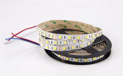 China 12V 24V Flexible LED Strip 60Leds 3000K / 6000K CCT 5 In 1 SMD 5050 RGB LED Strip for sale