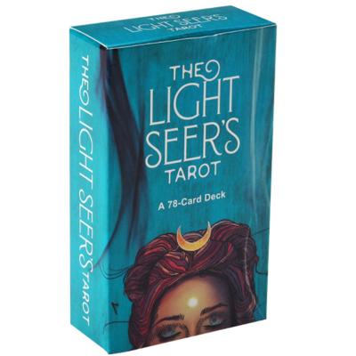 China Customized paper printing of new tarot light seers, customized shrink packaging of cards, LOGO surface packaging of games for sale