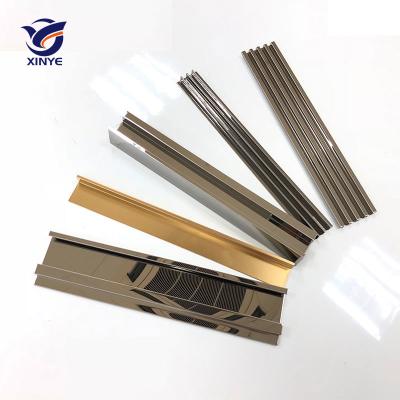 China Modern Decoration Polished Stainless Steel Trim Profile Stainless Steel Tile Trim For Tile Corner for sale