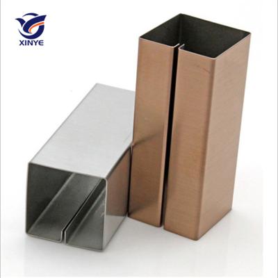 China Modern Decorative T Shape Tile Trim Stainless Steel Strip for sale