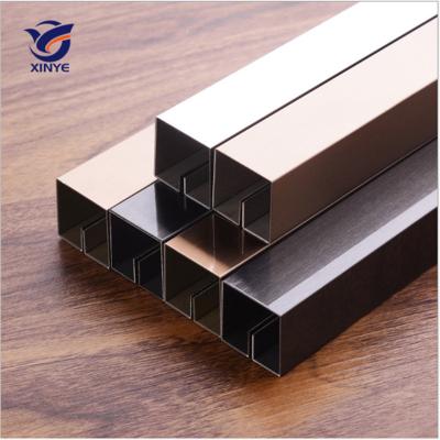 China Modern hot sales 201 stainless steel 304 tile trim metal tile trim for wall furniture door decoration T shape tile pro for sale