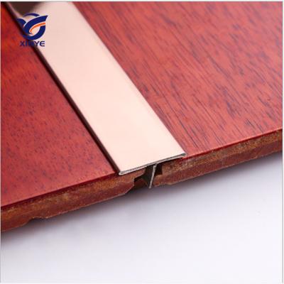 China Modern T Shaped Strip Metal Stainless Steel Ceramic Tiles Junction Panel Color Specifications Can Be Customized for sale