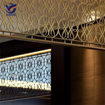 China Art Deco Customized Indoor Rooms Stainless Steel Screens Balconies Metal Partitions for sale