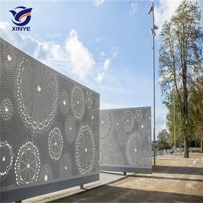 China Modern Outdoor Architectural Metal Screen Art Deco Stainless Steel Decorative Fence Panels Partition Screen for sale