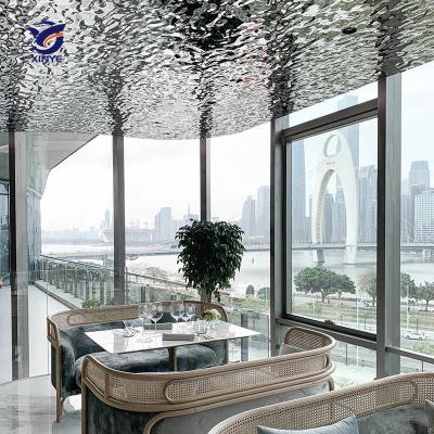 China Modern Stainless Steel Honeycomb Ceiling Cladding Panel For Building Decoration for sale