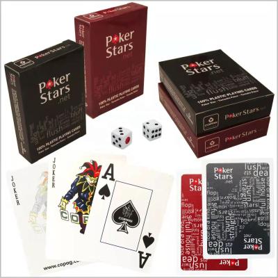 China Entertaiment Game Cards Plastic Card Waterproof Materials New Custom Plastic Playing Cards PVC Material And Wear Resistant for sale