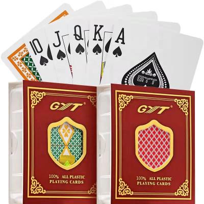 China Entertaiment Game Cards Plastic Card Waterproof Materials New Custom Plastic Playing Cards PVC Material And Wear Resistant for sale