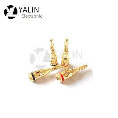 China Quality assurance factory hot sale pure copper plated banana three piece insert for sale