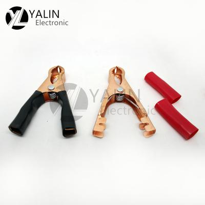 China Iron Stainless Steel Battery 50A Voltage Clamp Clamp Clip Metal Copper Electrical Clip for sale