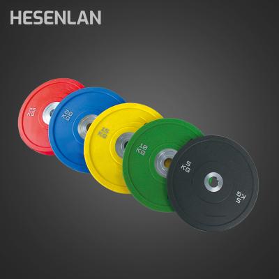 China Universal Weightlifting Hesenlan Colorful Chrome Plated Mirror Circle 45cm Diameter Weight Plate Steel Barbell Dishes New for sale