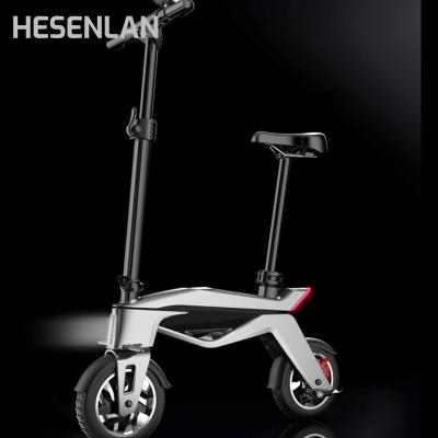 China Hesenlan 36V DC USB Car Max Power Torque Bicycle Electric Unisex Charging Scooter 12 Inch Wheel Foldable E-scooter for sale