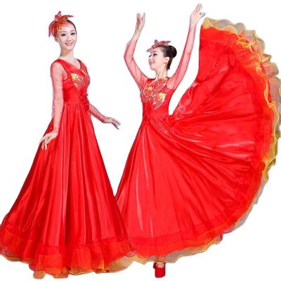 China Dancerwear Dresses Flamenco Stage And Dance Costumes Opening Dance Show Product Flamenco Dress Costume Sexy for sale