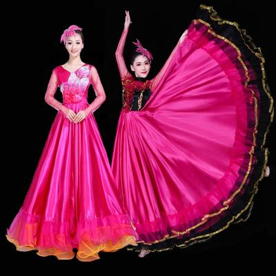 China Dress up spanish belly skirt bullfighting skirt opening dance dress performance bust costume for sale