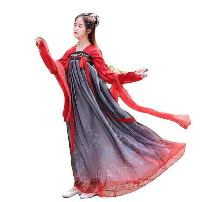 China Dresses Ancient Fashion Han Dynasty Cosply Wear Chinese Traditional Reform Equipment Festival Women Costume Hanfu Folk Dance Clothing for sale