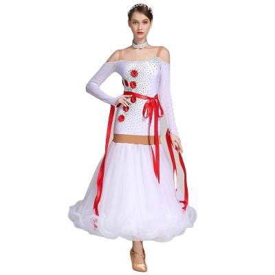 China Tango Dance Dress Ladies Dancewear Women Ballroom Costume Modern Waltz Ballroom Dress Dance Costume Dresses YILINFEIER S7025 for sale