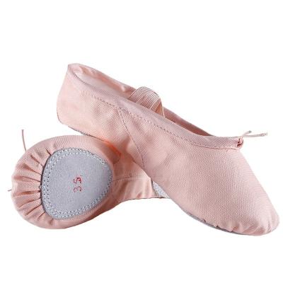 China Good Quality Professional Dancer Shoes Children's Dance Shoes Pointe Soft Bottom Canvas Ballet Practice Boutique Soft Ballet Shoes for sale