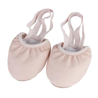 China Pointe Dancers Shoes Ballet Dance Half Sole Stretch Leather Women Dancing Shoe Soft Exercise Rhythmic Gymnastics Slippers Belly Dance Shoes Non-Slip Adult for sale