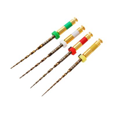 China Double Edged Reciprocating Endodontic Files Niti M - Wire Gold Material for sale