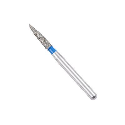 China Blue Dental Diamond Burs , Water Spray System Teeth Filling Crown Preparation Burs for sale