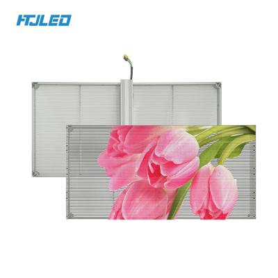 China Premium LED Curtain Wall and Stained Glass LED Display P3.125-6.25 Premium Advertising LED Screen HD Transparent Glass Clear Panel for sale