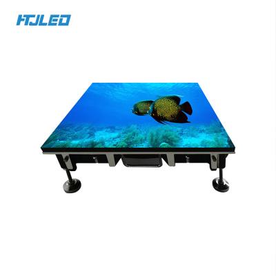 China Indoor Stage Stages HTJLED P3.91 Floor Led Display Dance Floor Led Screen Led Screen Floor Tiles for sale