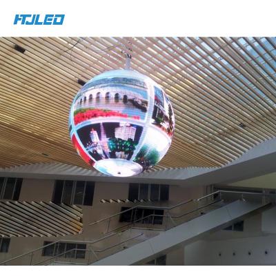 China Plan Creative Advertising Screen HTJLED P4 Customized Customized Outdoor Advertising Full-corlour Ball P4mm Sphere Visual Display Screen for sale