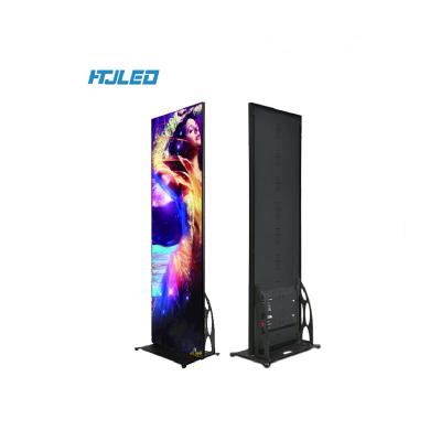 China Indoor Advertising P2.5 LED Poster Display Mall Mirror LED Screen P2.5 Poster Digital Signage for sale