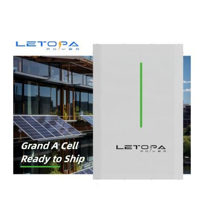 China Home Solar Energy Storage System LETOPA Tesla Powerwall Solar Battery 48v Lithium Ion Battery Pack Powerwall Lithium Ion Battery LiFePO4  LFP Deep Cycle for sale