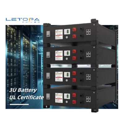 China Home Appliances LETOPA Lifepo4 Rack Mounted Power Supply Solar Energy Storage System 5.12kwh 48V 100ahpower Home Appliances Split 6000 Times for sale