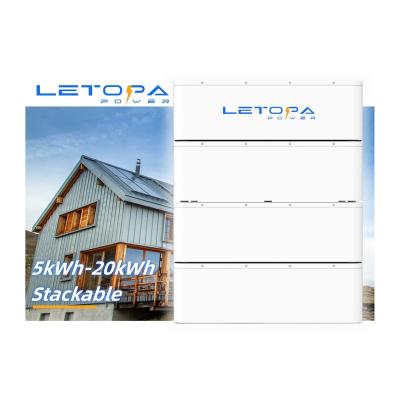 China Environmental Safety Long Life Long lifespan 51.2V 100Ah 5.12Kwh stackable rechargeable solar energy storage system built in BMS lifepo4 lithium ion battery for sale