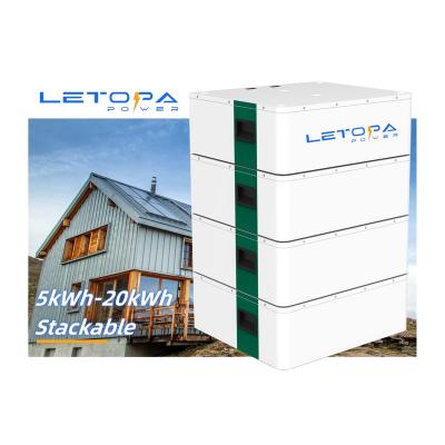 China Environmental Safety Long Life Stackable Energy Storage 48v 200ah 10kw 20kw 30kw 40kw 51.2v Inverter Battery Wind Turbine Solar Power System Lifepo4 Battery for sale