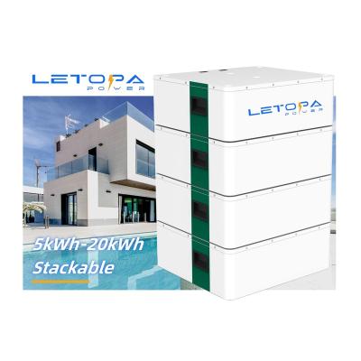 China Environmental Safety Long Life Wholesale 51.2v Stacked 10kwh 15kwh 20kwh 25kwh 30kwh 35kwh Stackable Lifepo4 Battery Back For Home Solar Storage for sale