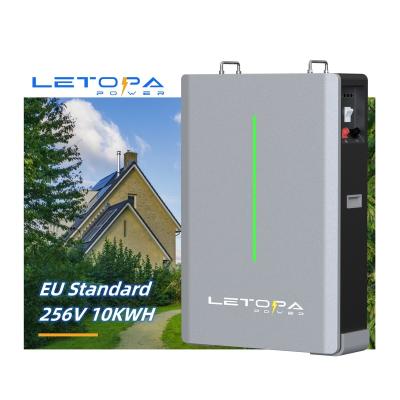 China Solar Energy Storage Systems LETOPA  LFP 256v 40ah Battery power storage wall mounted battery  high voltage solar lithium battery residential solar system for sale