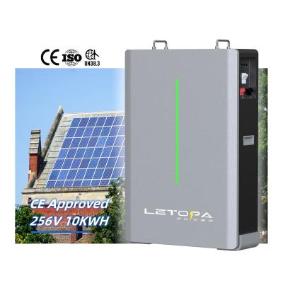 China Solar Energy Storage Systems LETOPA Deep Cycle High Voltage 10kw 20kw 40Ah 256V Powerwall 10 kwh battery LiFePo4 photovoltaic storage battery for sale