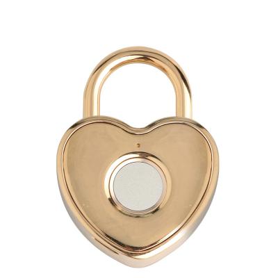 China High Security Home USB Fingerprint Padlock Luggage Drawer Love Fingerprint Smart Padlock for sale