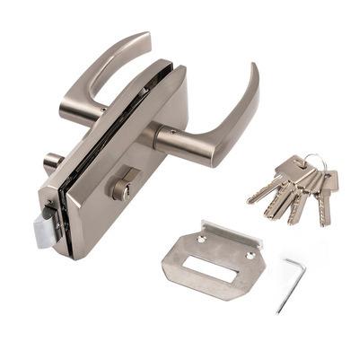 China Aluminum Alloy Easy Horizontal Desktop Lock Glass Partition Door Installation Glass Door Lock for sale