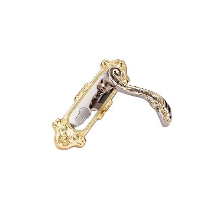 China Universal Door Lock Bedroom Main Door Handles Room Door Lock Handle Household Wood Indoor Luxury Modern Antique Zinc Alloy Lock for sale