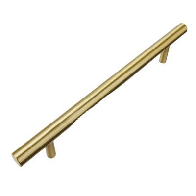 China Modern Exceptional Customized Solid Gold Cabinet Door Knob Hardware Cupboard Furniture Drawer Brass Door Handle for sale