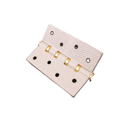 China New Design Modern Spring Door Hinge Flat Product Hinge For Wooden Door Ivory White Door Hinge for sale