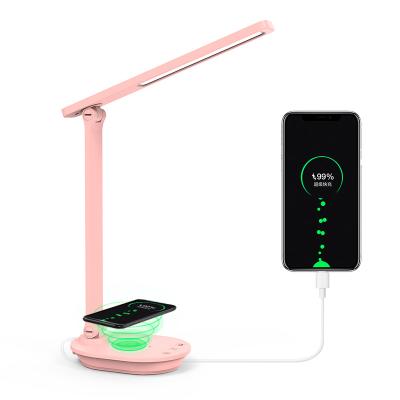 China Eye Protection Stepless Modern Portable Folding Touch Dimming Led Table Lamp With Cordless Fill Light For Study Work Reading for sale