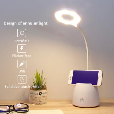 China Modern Eye-Care Desk Led Table Lamps Desk Lamp Bedroom Reading Table Light Modern Touch Switch for sale