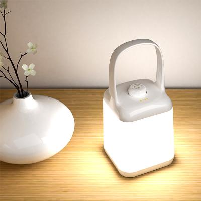 China Modern Portable LED Night Light Bedside Nursery Lamp with Stepless Dimming for Baby Nursing Rechargeable Desk Lamp for sale