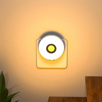 China Modern Wireless Three Color Temperature Human Body Induction Lamp Led Indoor Motion Sensor Light With Built In Battery For Stairs for sale