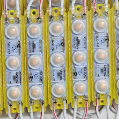 China 6313 12v 3 LED module signage red lens 1.5w led sign smd 2835 samsvng led module 63mm(L)*13mm(W) for sale