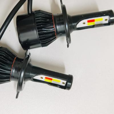 China 4 Colors With Function S2 Four-color LED Car Headlight H4 LED H7 Bule H11 Flash Red Yellow And White H3 S2 Led Headlamp for sale