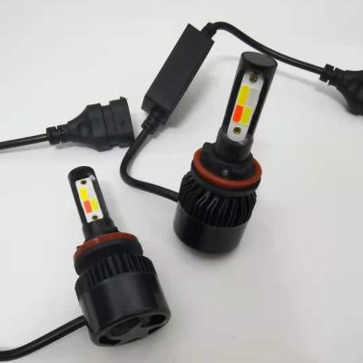 China 4 Colors With Flash Function Hot Sale 4 Colors COB H1 Car Led Headlight Bulbs H7 Yellow for sale