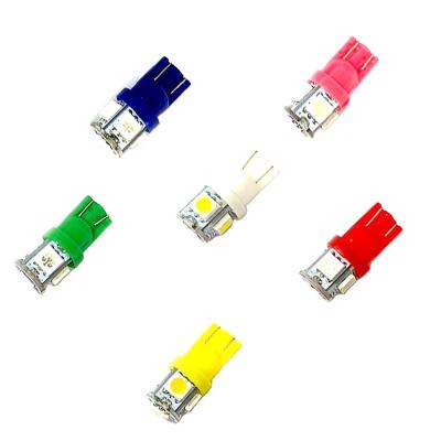 China Car interior light most popular auto bulb t10 led car light W5W led 194 t10 led 5050 5 SMD car accessories for sale