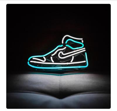 China Custom Neon Decoration LED Sneaker Sign Flex Neon Light Sneaker for sale